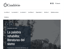 Tablet Screenshot of cuadrivio.net